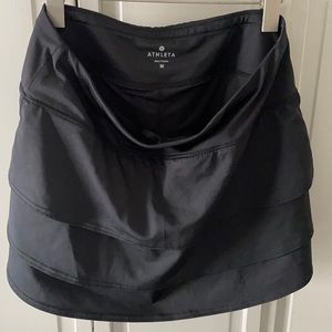 Athleta Black Layered Skort Size M